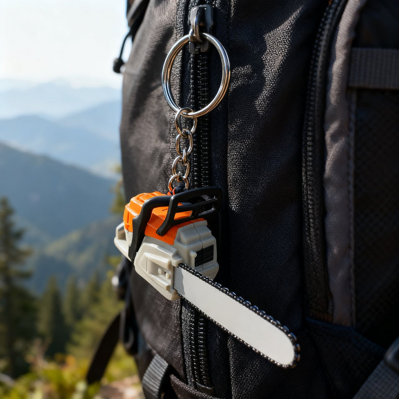 🔥🔧 Chainsaw Keychain || Portable Chainsaw Key Ring